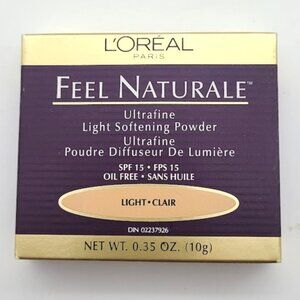 L'oreal Feel Naturale Ultrafine Light Softening Powder Compact New in Box .35 oz